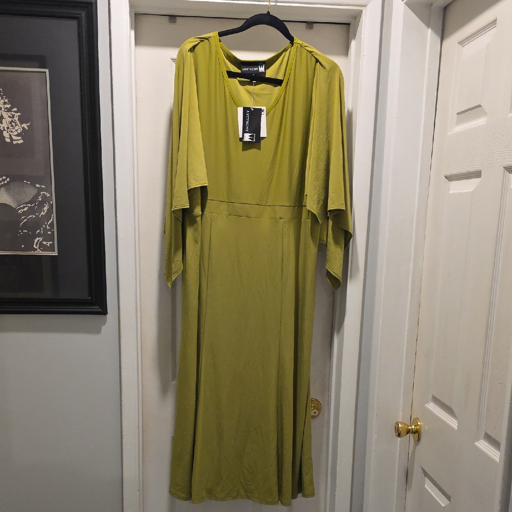 Antthony Olive Long Sleeve Dress
